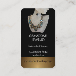 Gemstone Ketting Jewelry Shop Visitekaartje