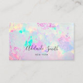 gemstone minéral opal photo carte de visite (Devant)