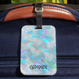 gemstone opal bagagelabel