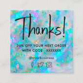 gemstone opal inspiré texture carte de réduction (Devant)