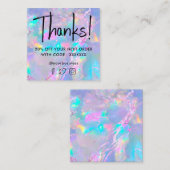 ・ gemstone opal texture carte de réduction (Devant / Derrière)