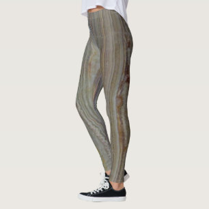 Gemstone Poled Onyx Verticaal gestreept Leggings