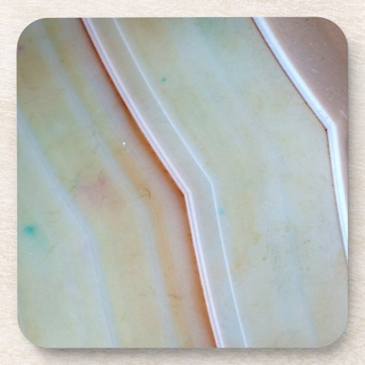 Gemstone-reeks - gepolijst gegewas gegeten gewas bier onderzetter (Voorkant)