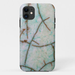 Gemstone-reeks - lichte turquoise gekraakt Hoesje- iPhone 11 Hoesje