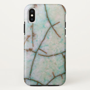 Gemstone-reeks - Light Turquoise Cracked iPhone X Hoesje