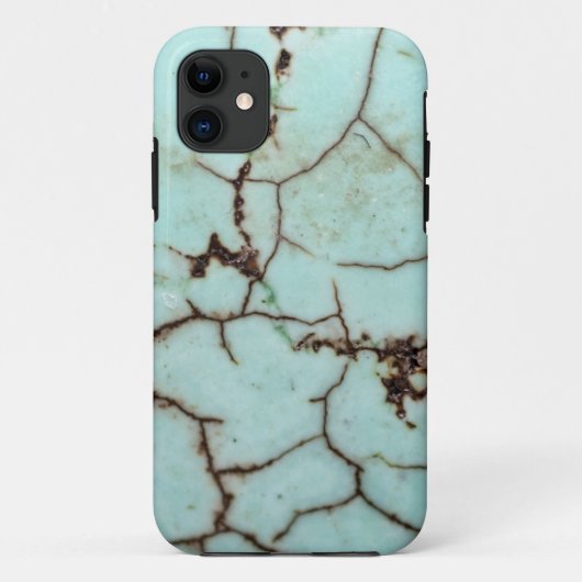 Gemstone-reeks - Turquoise Cracked Case-Mate iPhone Case (Achterkant)