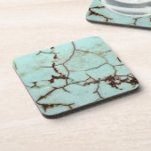 Gemstone-reeks - Turquoise Cracked Drankjes Onderzetter (Linkerzijde)