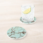 Gemstone-reeks - Turquoise Cracked Zandsteen Onderzetter (Zijkant)