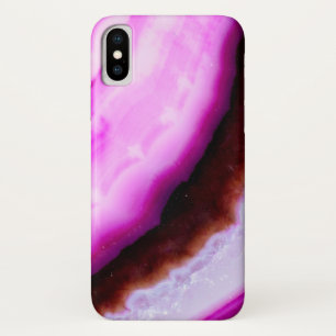 Gemstone-serie - Agate in Paars iPhone X Hoesje