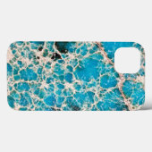 Gemstone Series - Stylish Turquoise Roadmap Case-Mate iPhone Case (Achterkant (horizontaal))
