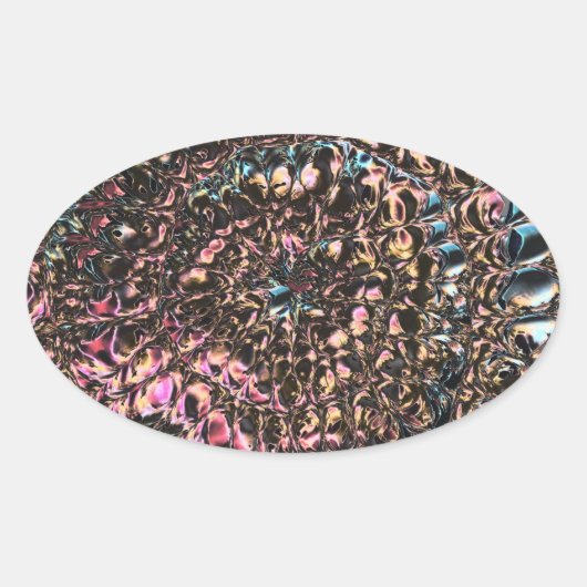 Gemstone Spiral Ovale Sticker (Voorkant)