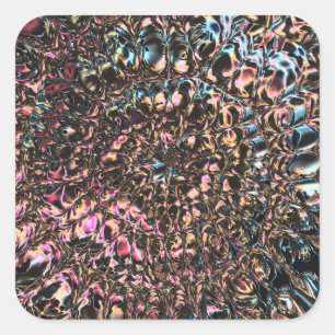 Gemstone Spiral Vierkante Sticker