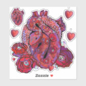 Gemstone Viper met Rozen en harten Sticker (Vel)