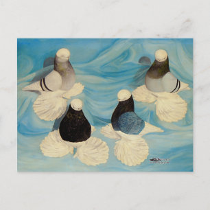 Gemufferde tumblers Vier Briefkaart