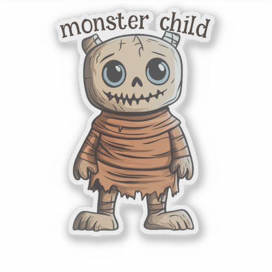 Gemummificeerd monsterkind sticker (Voorkant)