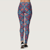 Gemusterd groen leggings (Achterkant)