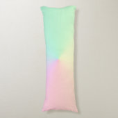 GeMuteerde gradiënt Ombre regenboogpasta esthetisc Lichaamskussen (Voorkant Verticaal)