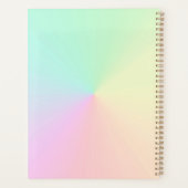 GeMuteerde gradiënt Ombre regenboogpasta esthetisc Planner (Achterkant)