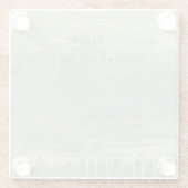 Gemuteerde horizon glazen onderzetter (Achterkant)