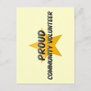 Gemuurde vrijwilliger briefkaart