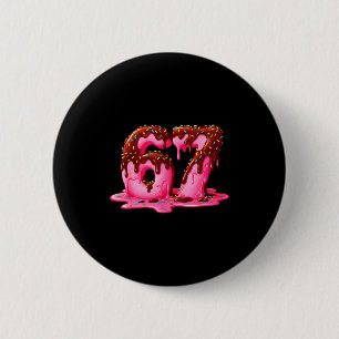 Gen Alpha Slang Kids 67 Ijs Druppel Zes Zeven Ronde Button 5,7 Cm