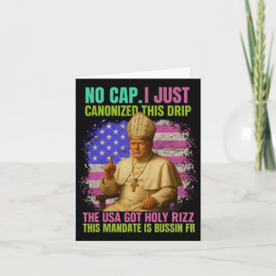 Gen Alpha Slang Trump als Vaticaanse Kerk Paus Rep Kaart