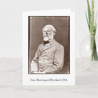 Gen. Bureaugard Burchard, CSA Kaart