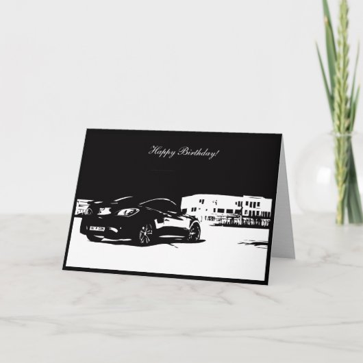 Gen Coupe achterste schot - Auto thema Verjaardag  Kaart (Voorkant)