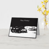 Gen Coupe arrière - Carte d'anniversaire à thème d (Fleur jaune)