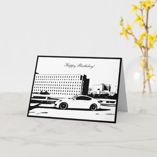 Gen Coupe Rolling shot - Carte d'anniversaire à th (Fleur jaune)