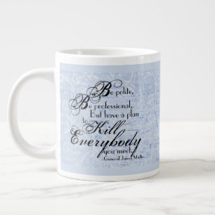 Gen. James Mattis Quote over Floral Background Jumbo Mok