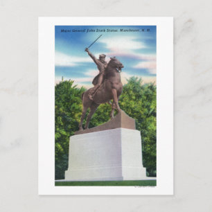 Gen. John Stark Statue Uitzicht Briefkaart