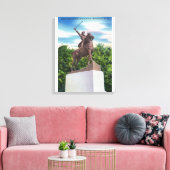 Gen. John Stark Statue Uitzicht Canvas Afdruk (Insitu (Woonkamer))