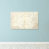 Gen. kaart V Canvas Afdruk (Insitu (Houten vloer))