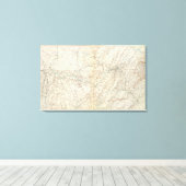 Gen. kaart XIV Canvas Afdruk (Insitu (Houten vloer))