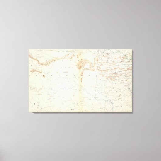 Gen. kaart XXIV Canvas Afdruk (Voorkant)