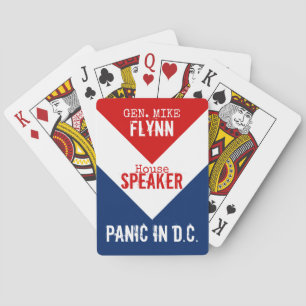 Gen Mike Flynn Voorzitter van het House Panic in D Pokerkaarten