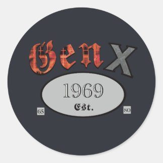 Gen X 1969 Ronde Sticker