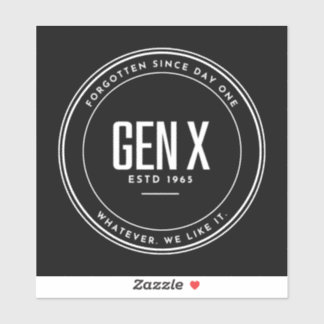 GEN X Custom-Cut Vinyl Sticker