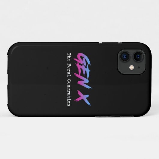 Gen X - De wilde generatie Case-Mate iPhone Case (Achterkant (horizontaal))