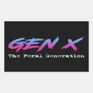 Gen X - De wilde generatie Rechthoekige Sticker