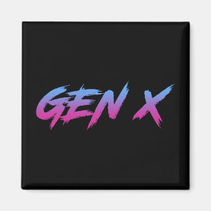 Gen X Generation X Retro  Magneet