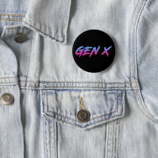 Gen X Generation X Retro  Ronde Button 5,7 Cm (In situ)