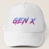 Gen X Generation X Retro  Trucker Pet (Voorkant)