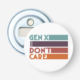 Gen X, het kan me niet schelen Button Flesopener