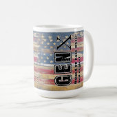 Gen X Hose Eau Négliger Drôle Café Mug (Devant droit)