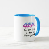 Gen X - In mijn verdediging werd ik zonder toezich Mok (Voorkant rechts)