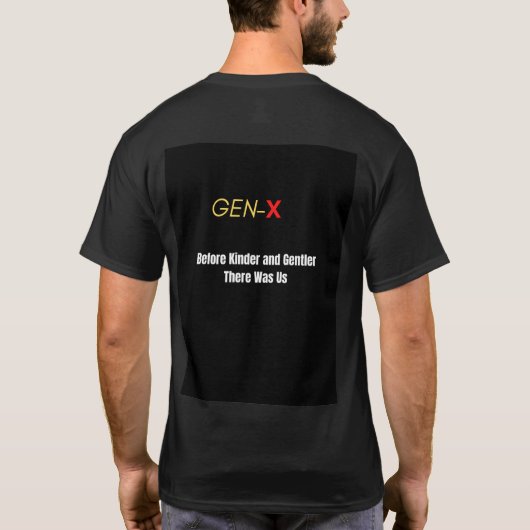 GEN-X-reeks T-shirt (Achterkant)