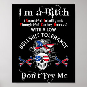 Gen X Skelet Ik Ben Een Mooie Intelligente Skelet Poster