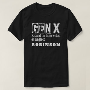 GEN X Verhoogd op Slang Water & Verwaarlozing Gepe T-shirt